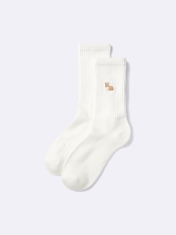 STYLE-HEAT Pile Crew Socks | Embroidery
