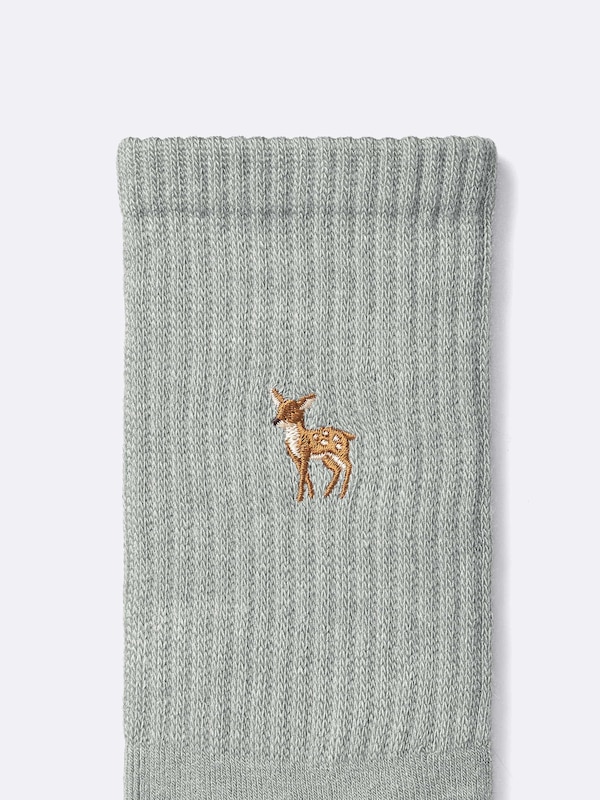 STYLE-HEAT Pile Crew Socks | Embroidery