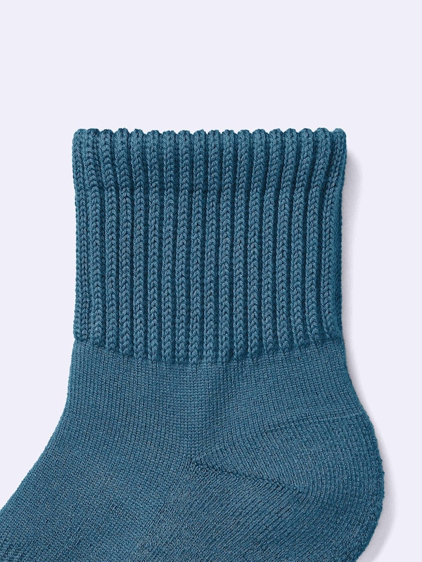 STYLE-HEAT Ribbed Pile Ankle Socks