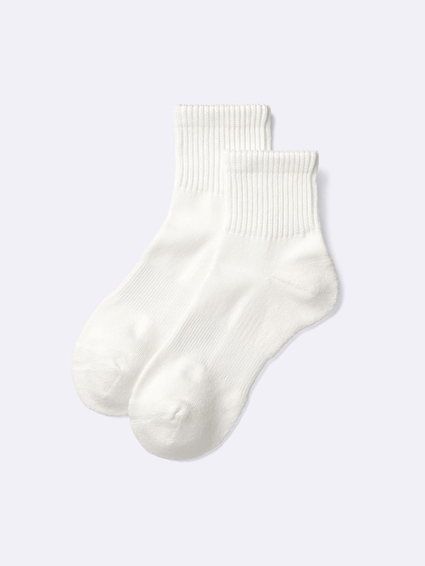 STYLE-HEAT Ribbed Pile Ankle Socks