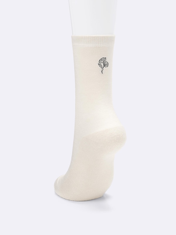 STYLE-HEAT Crew Socks | Back Motif