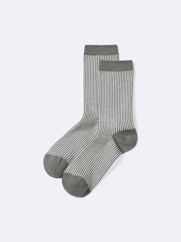 STYLE-HEAT Crew Socks | Striped