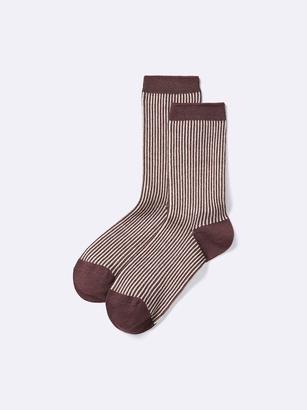 STYLE-HEAT Crew Socks | Striped