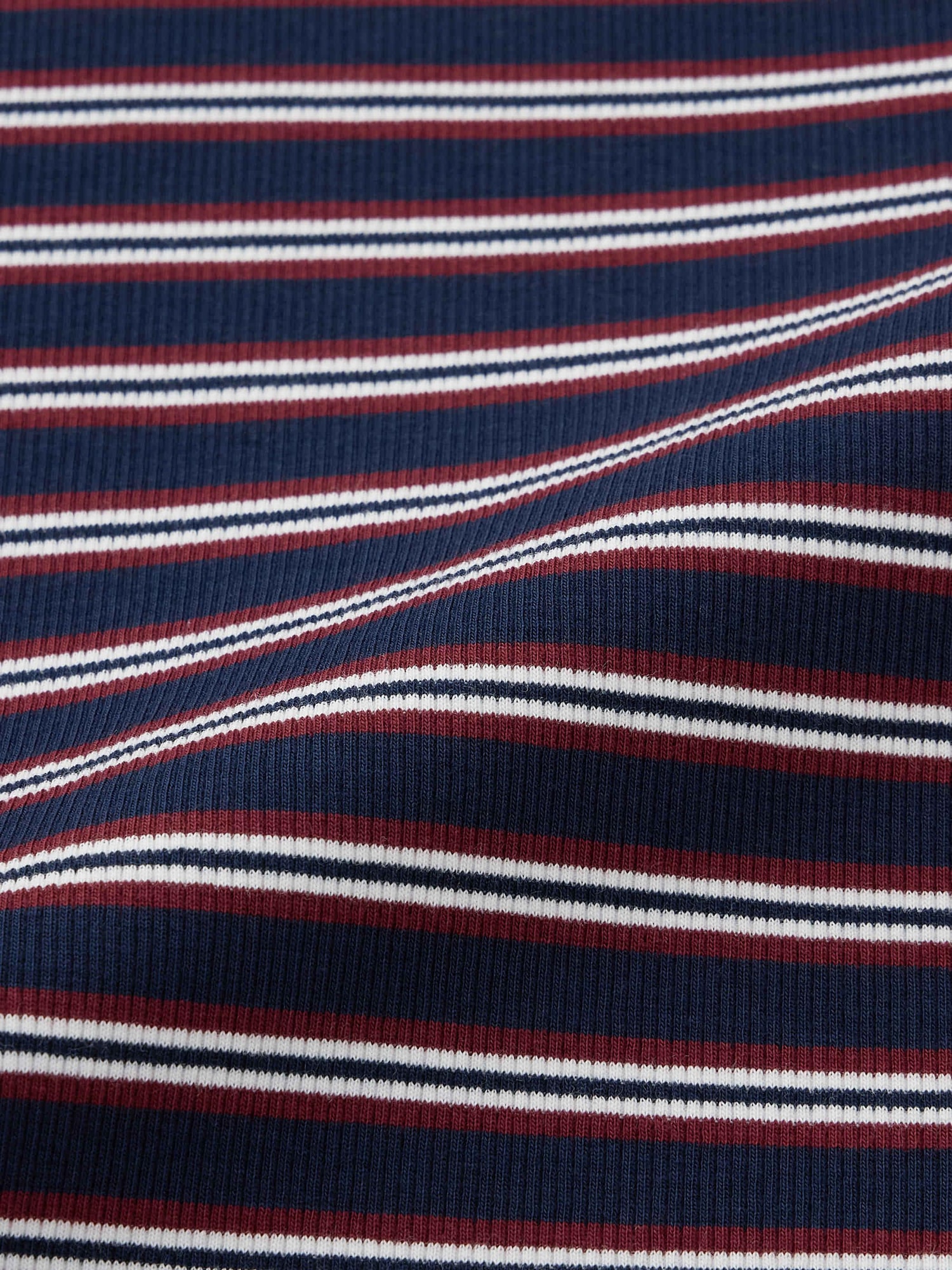 Ribbed Multi-Striped Cropped T-Shirt | GU US