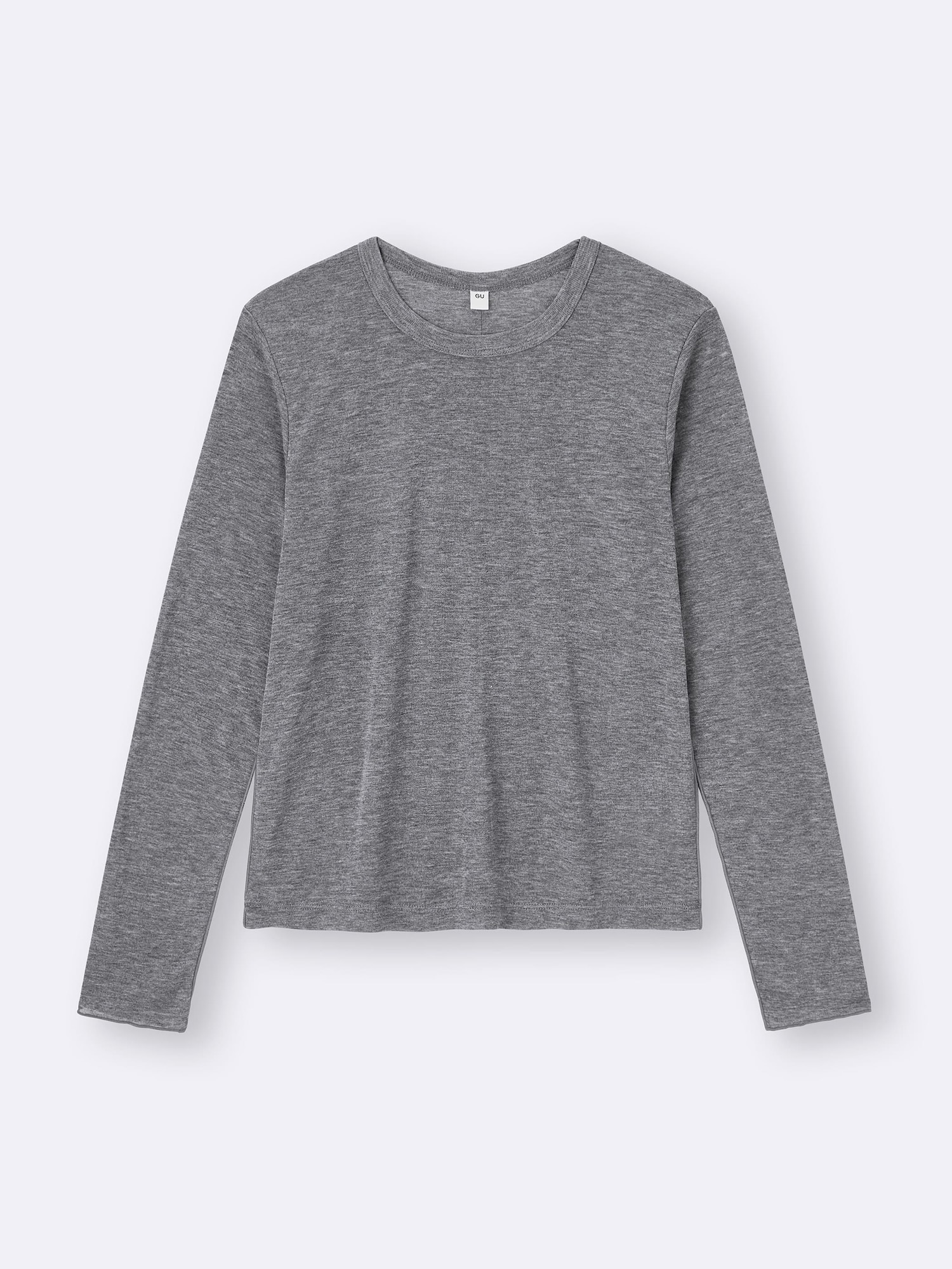 Soft Sheer Crew Neck T-Shirt | Long | GU US
