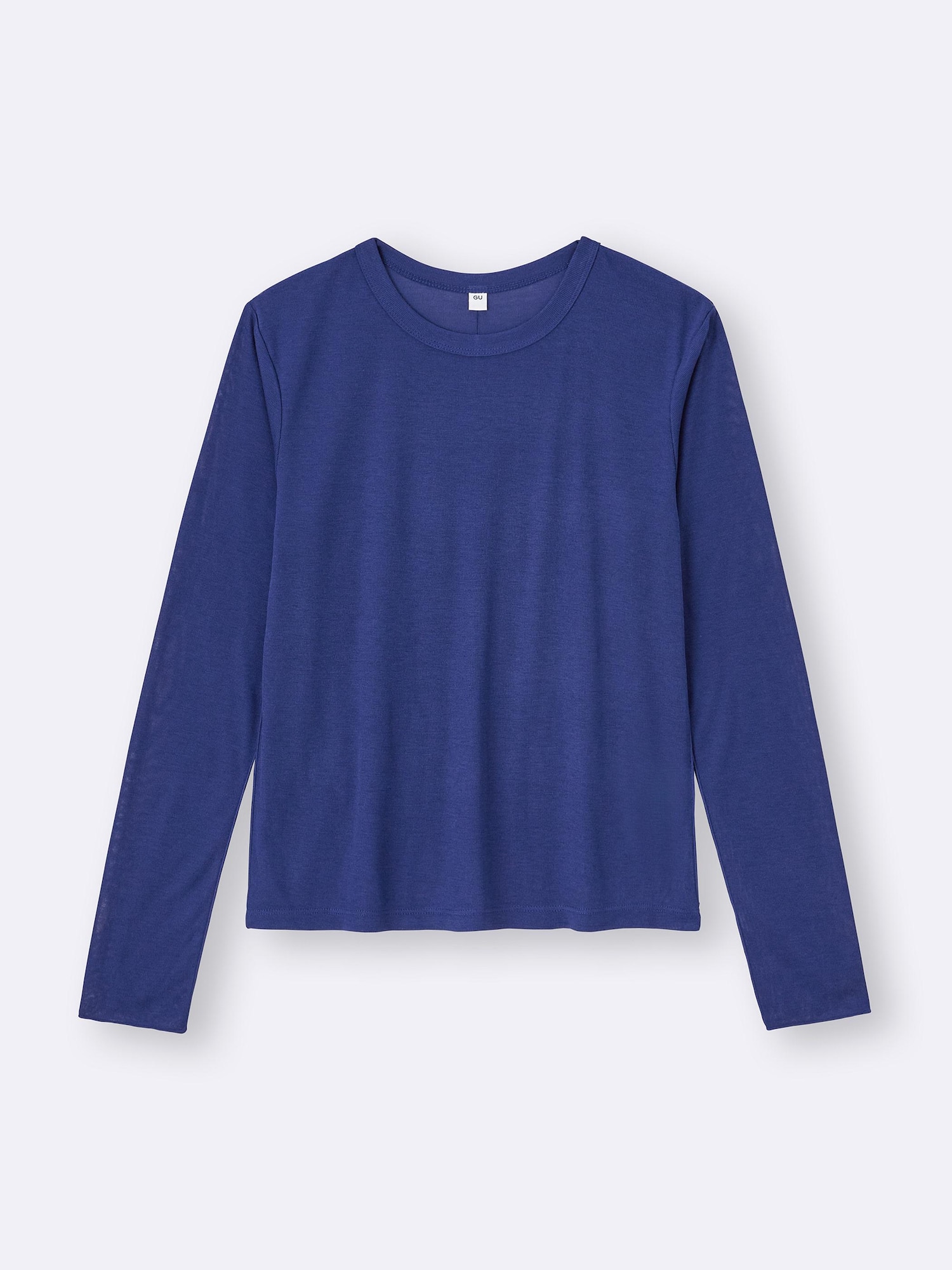 Soft Sheer Crew Neck T-Shirt | Long | GU US