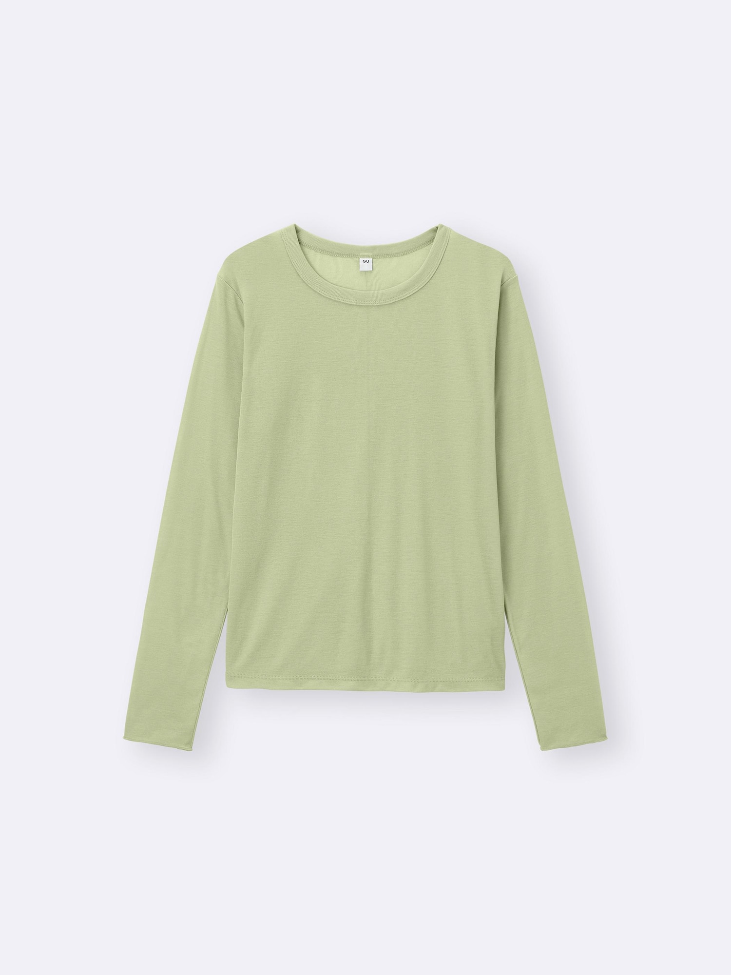カットソー(長袖+七分) CFT. sheer crew neck tops/moss green Sheer Mesh Long Sleeve Layering Top for Women Mock Neck Floral