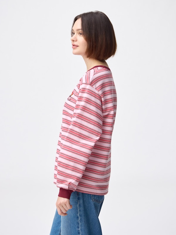 Light Weight Sweat Striped T-Shirt | Long | THE POWERPUFF GIRLS