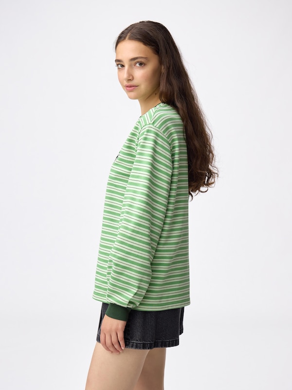 Light Weight Sweat Striped T-Shirt | Long | THE POWERPUFF GIRLS