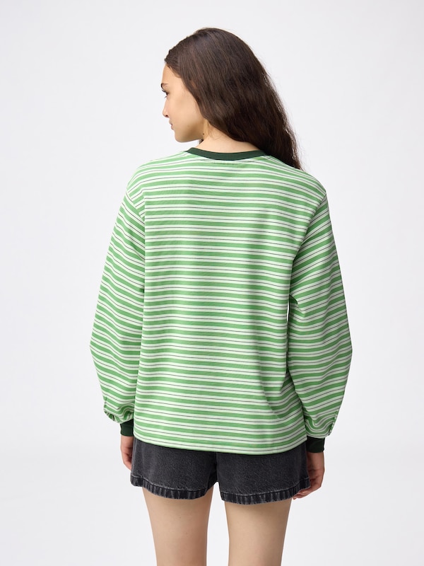 Light Weight Sweat Striped T-Shirt | Long | THE POWERPUFF GIRLS