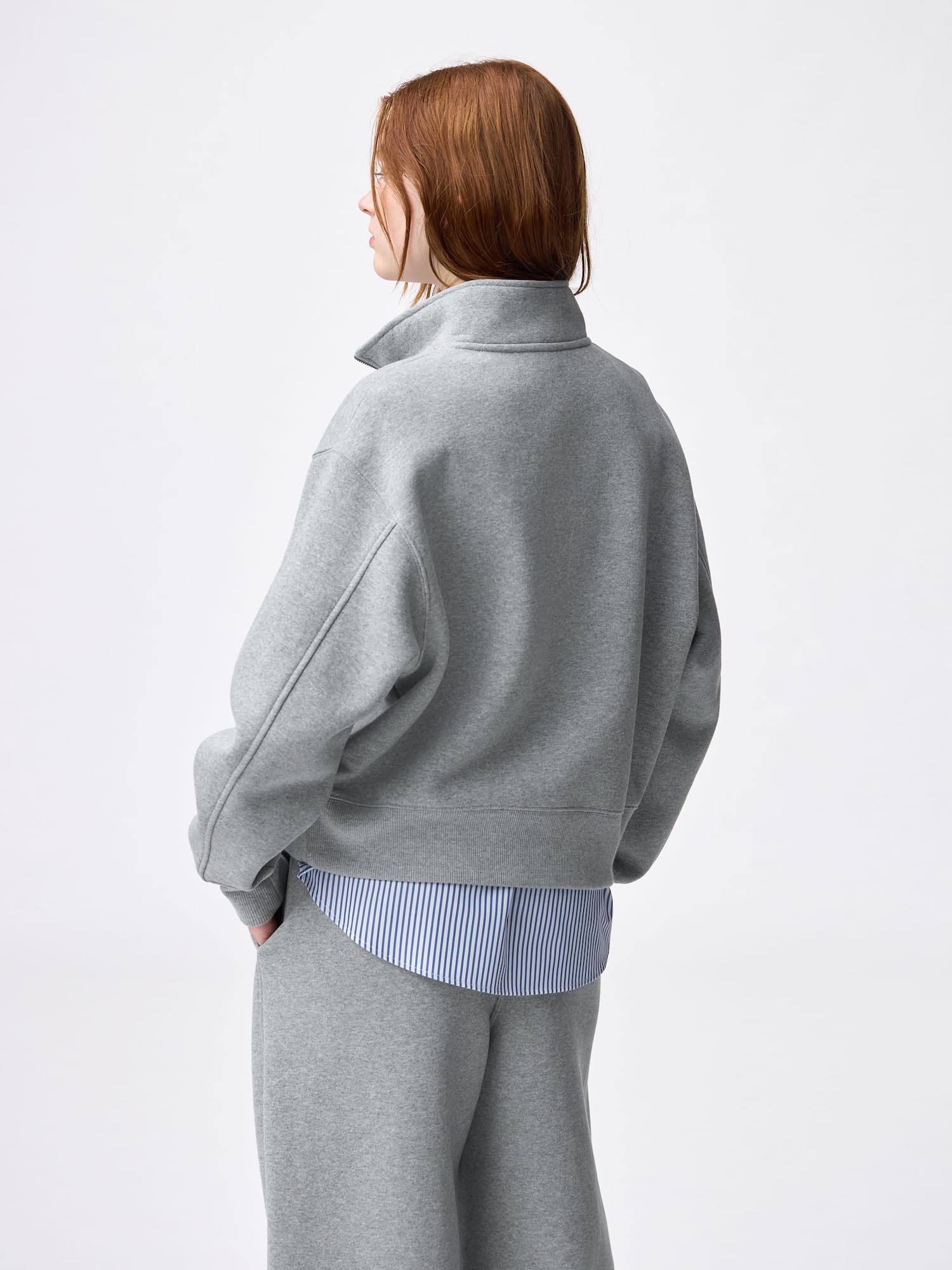 Heavy Weight Sweat Half-Zip Pullover | GU US