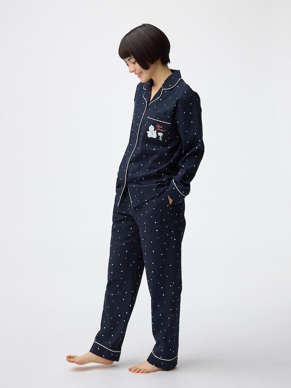 Flannel Pajamas | Long | Peanuts