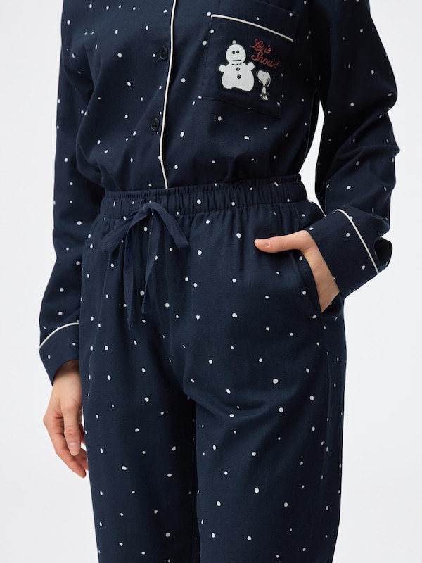 Flannel Pajamas | Long | Peanuts