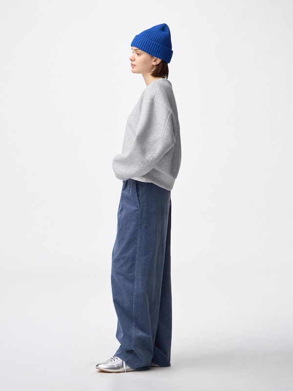 Corduroy Barrel Leg Relaxed Pants