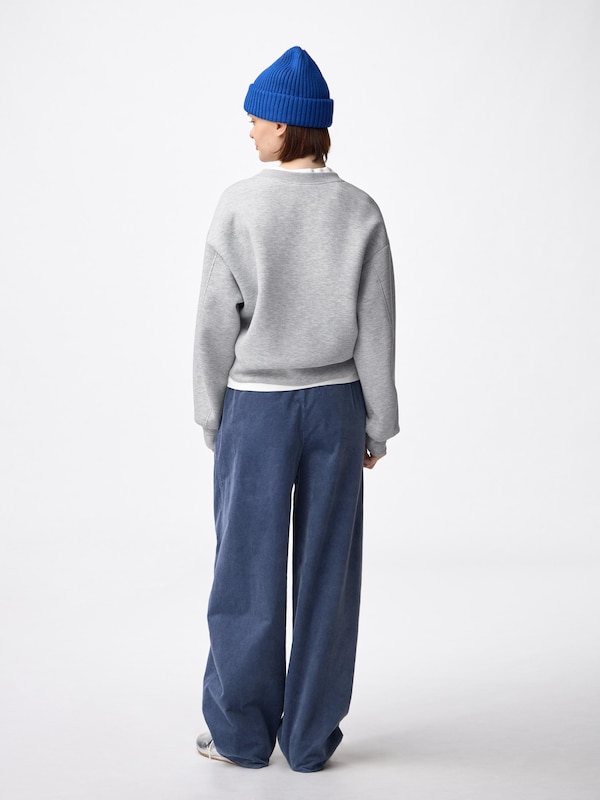 Corduroy Barrel Leg Relaxed Pants