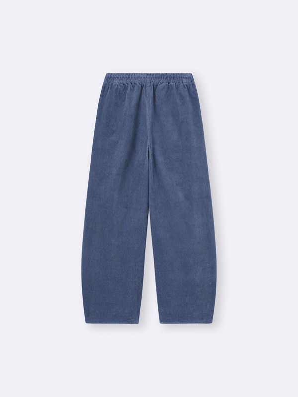 Corduroy Barrel Leg Relaxed Pants