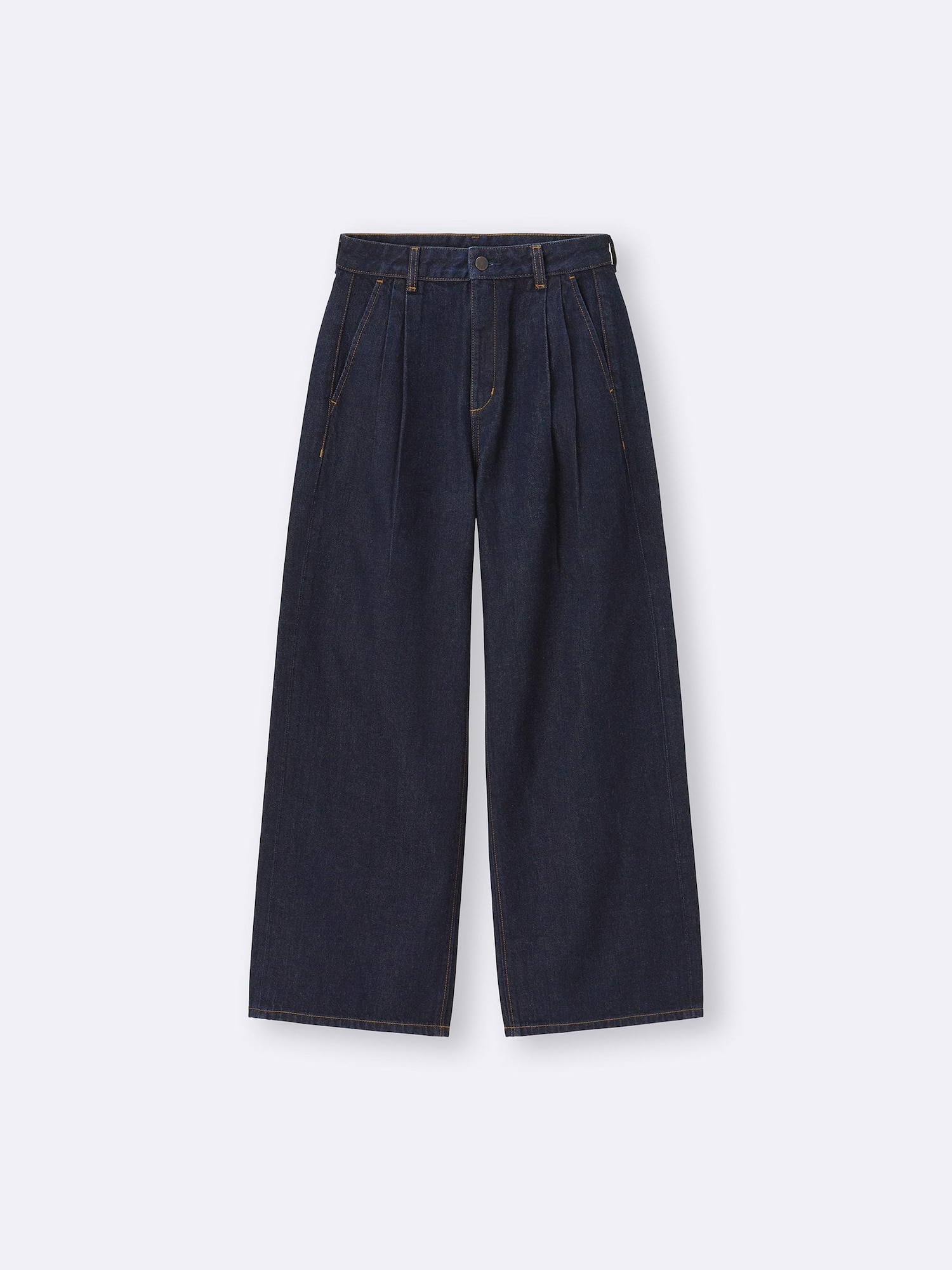 Denim Pleated Trousers | GU US Denim Pleated Trousers | GU US