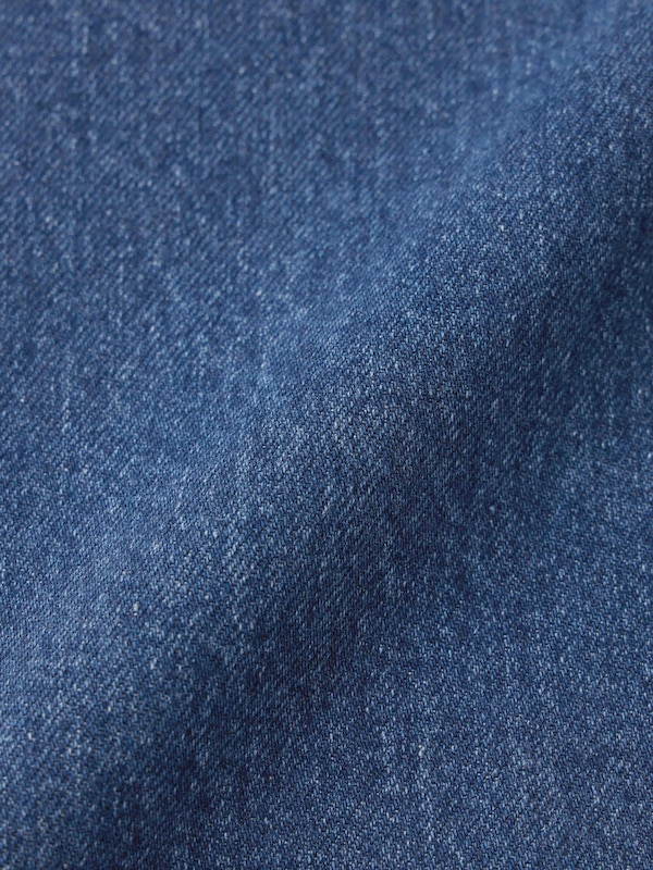 Denim Pleated Trousers