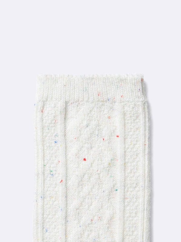 STYLE-HEAT Crew Socks | Flecked