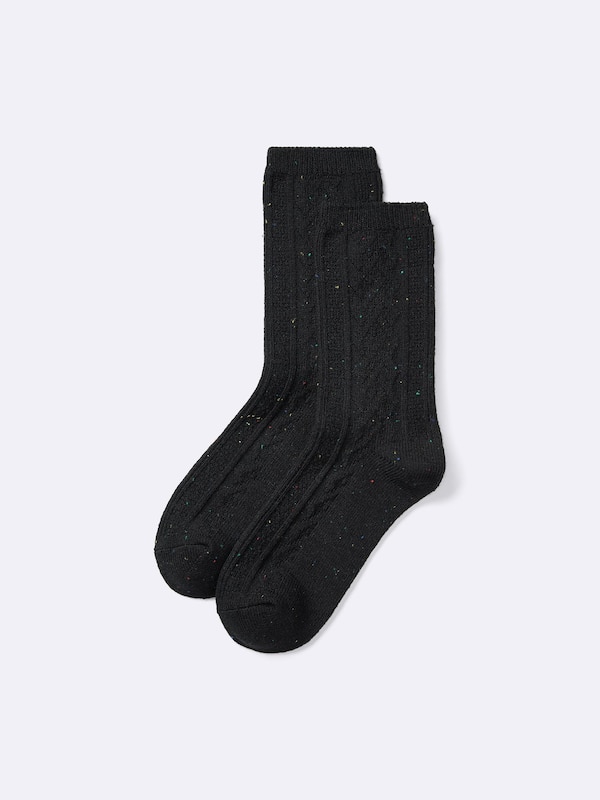 STYLE-HEAT Crew Socks | Flecked