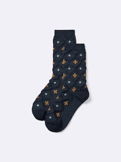 STYLE-HEAT Crew Socks | Flower