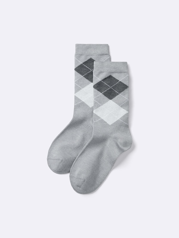 STYLE-HEAT Crew Socks | Argyle