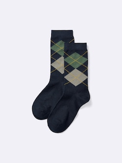 STYLE-HEAT Crew Socks | Argyle
