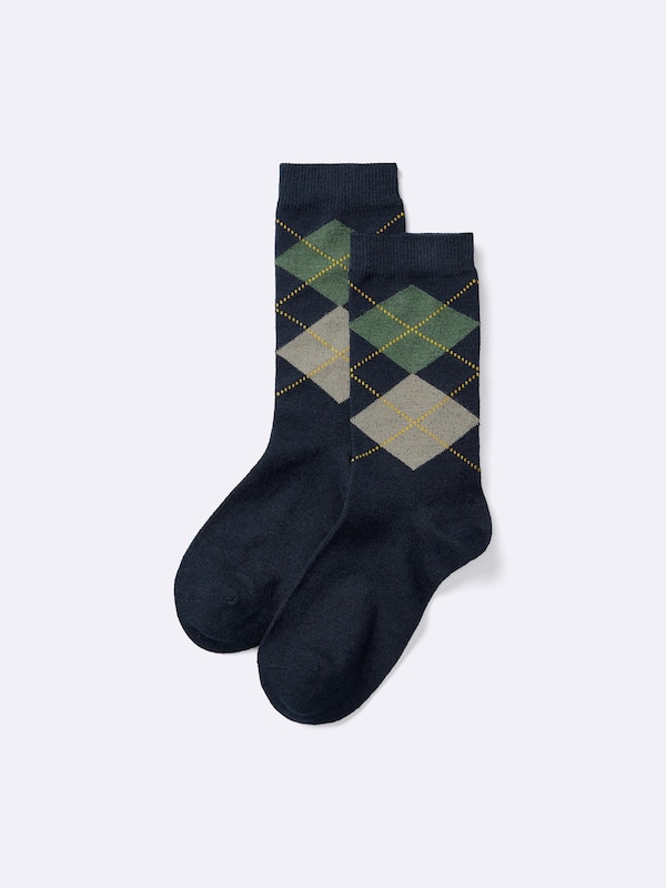 STYLE-HEAT Crew Socks | Argyle