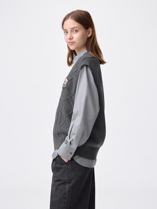 Cable Knitted Vest | Kirby