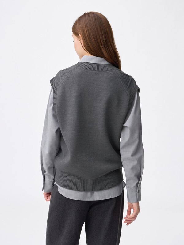 Cable Knitted Vest | Kirby