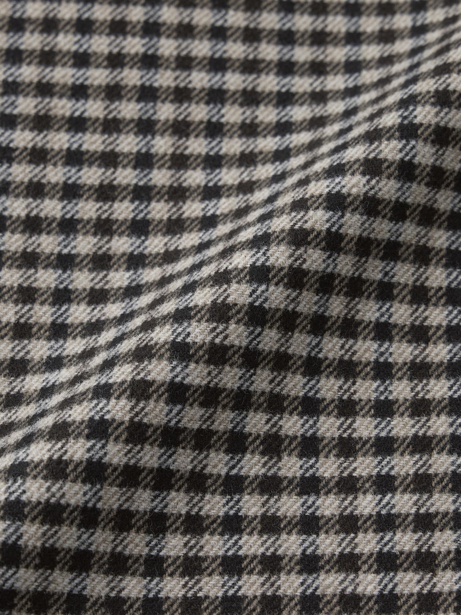 Women's COZY MELTON Checked Half Coat | GU US