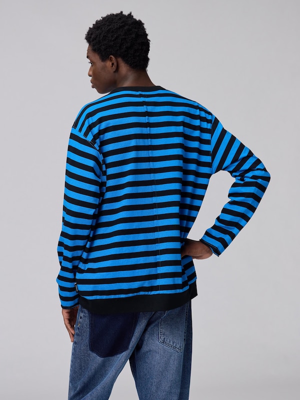 Zip Pocket Striped T-Shirt | Long | UNDERCOVER