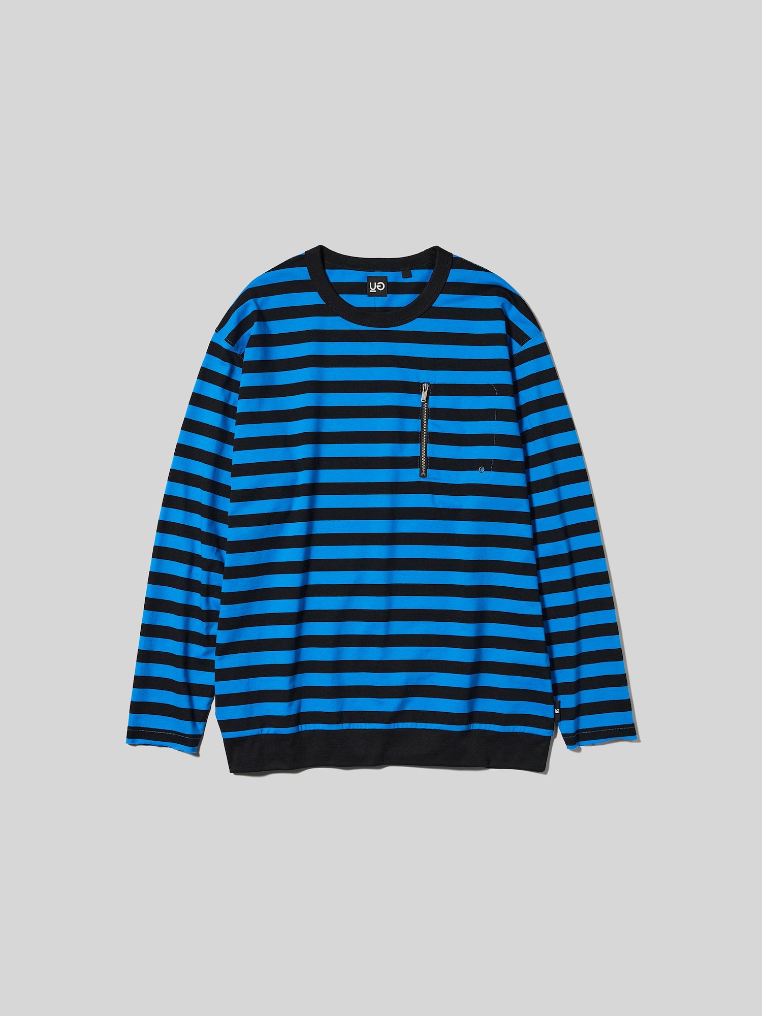 Unisex Zip Pocket Striped T-Shirt | Long | UNDERCOVER | GU US