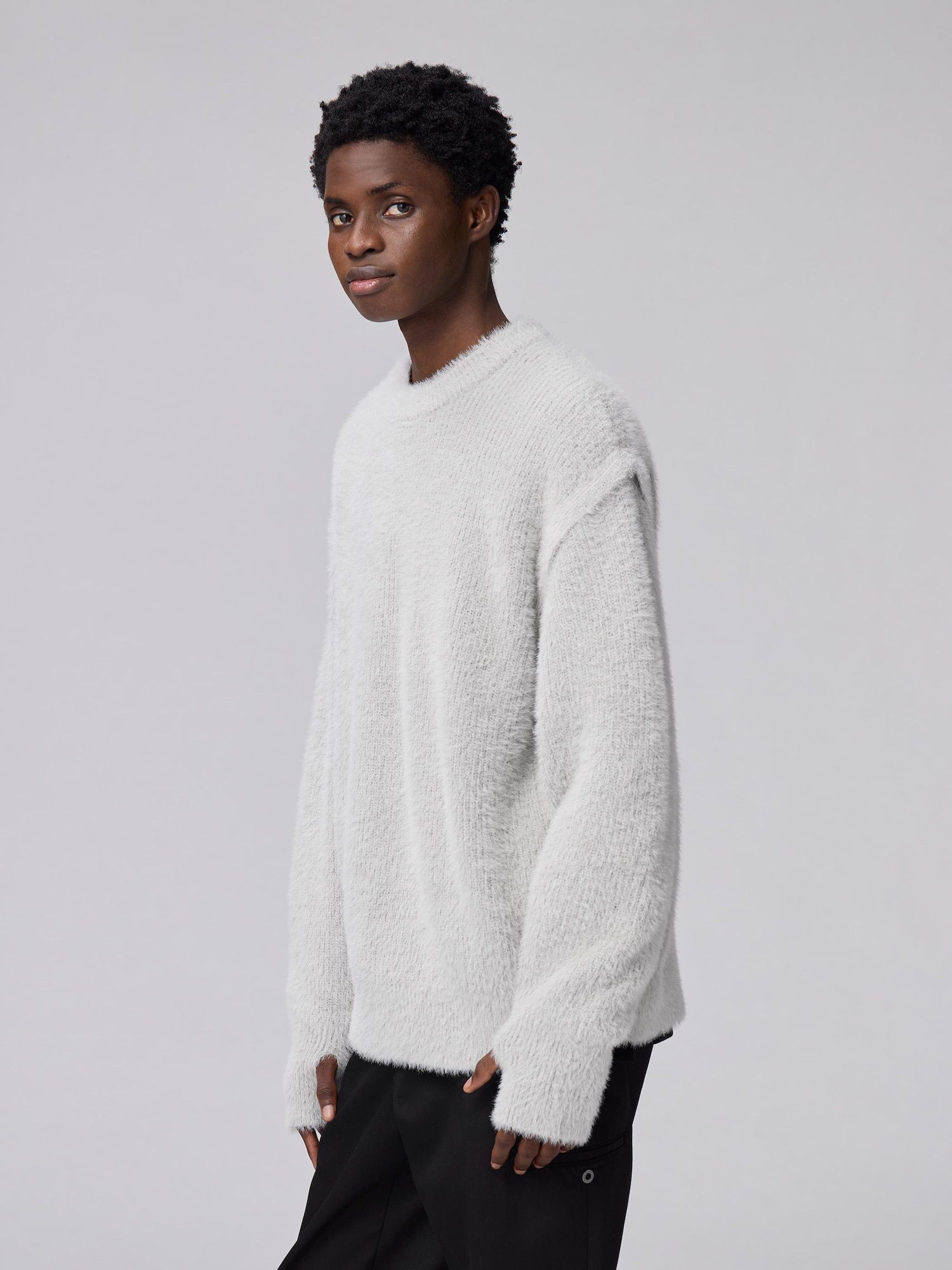 Shaggy Crew Neck Sweater | UNDERCOVER | GU US