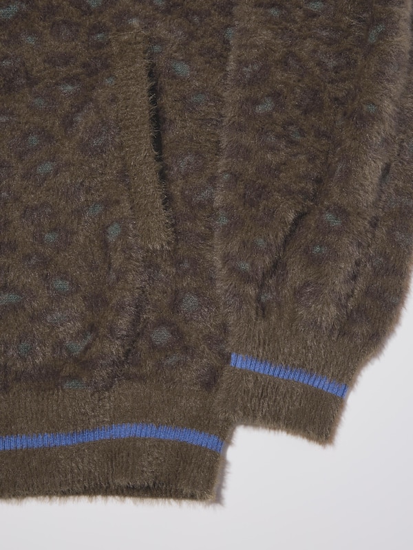 Shaggy Crew Neck Cardigan | UNDERCOVER