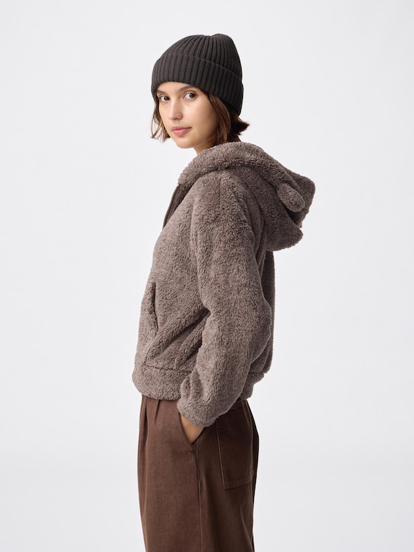 Marshmallow Feel Full-Zip Hoodie | Bear