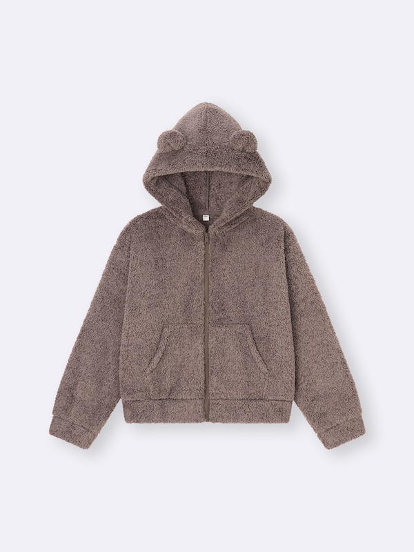 Marshmallow Feel Full-Zip Hoodie | Bear