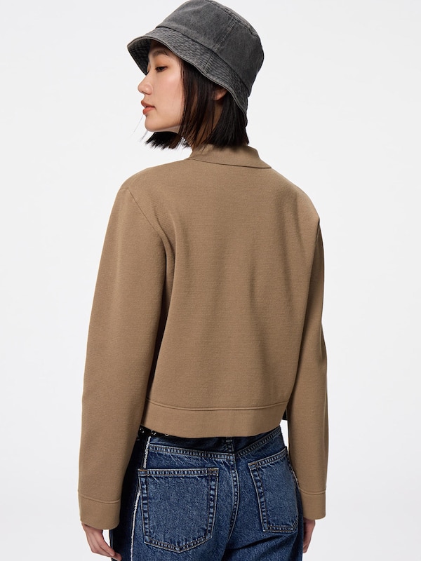 Milano Ribbed Polo Cardigan