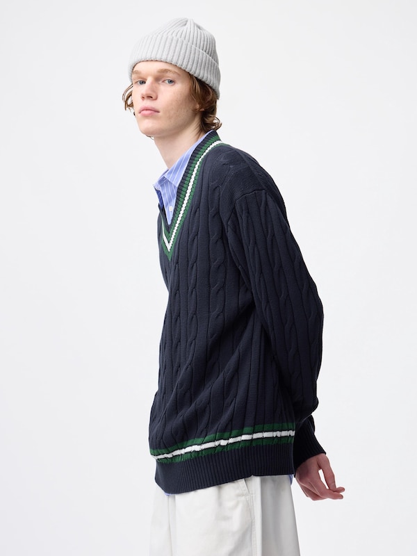 Cotton Tilden V Neck Sweater