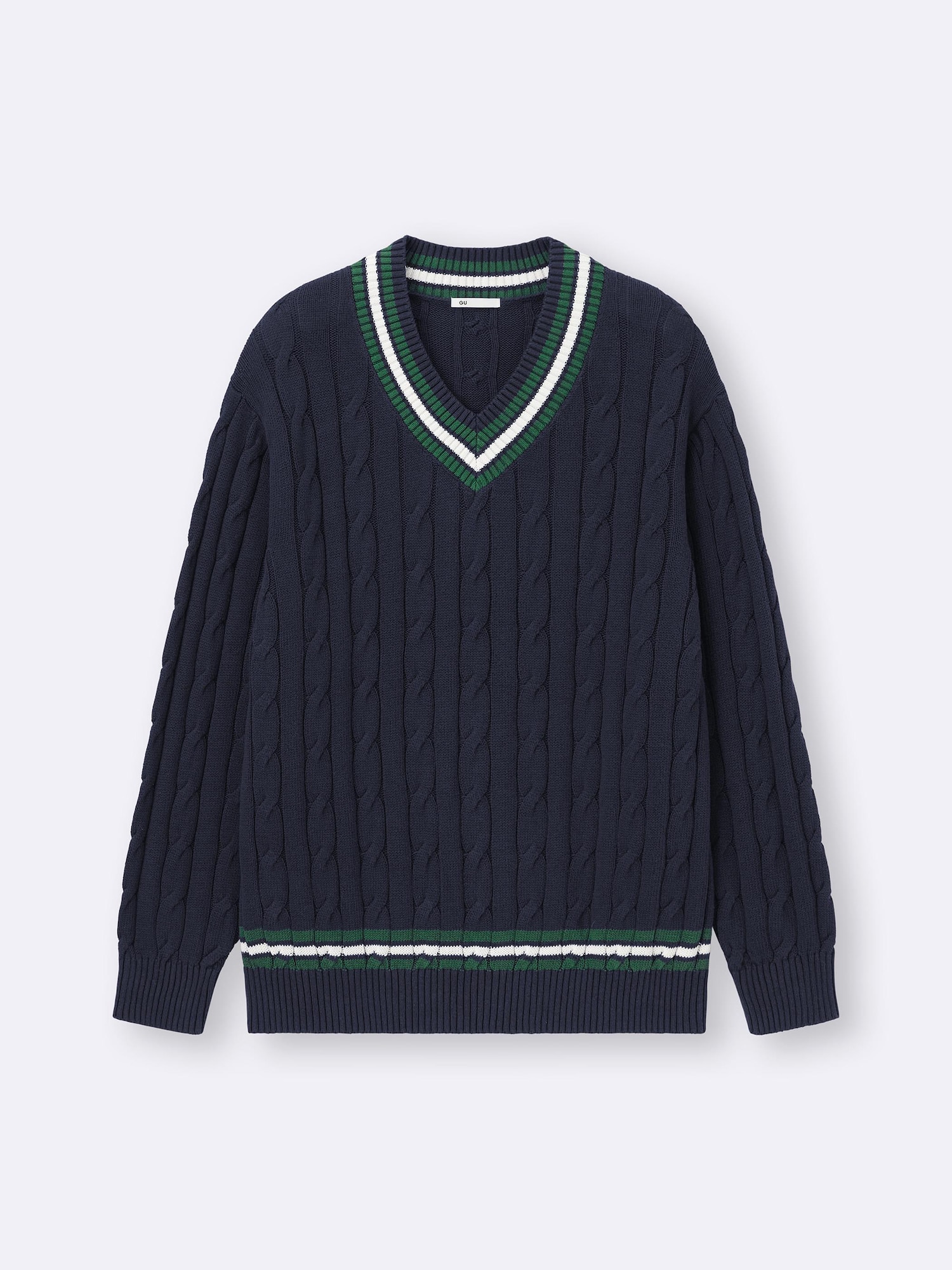 Cotton Tilden V Neck Sweater | GU US