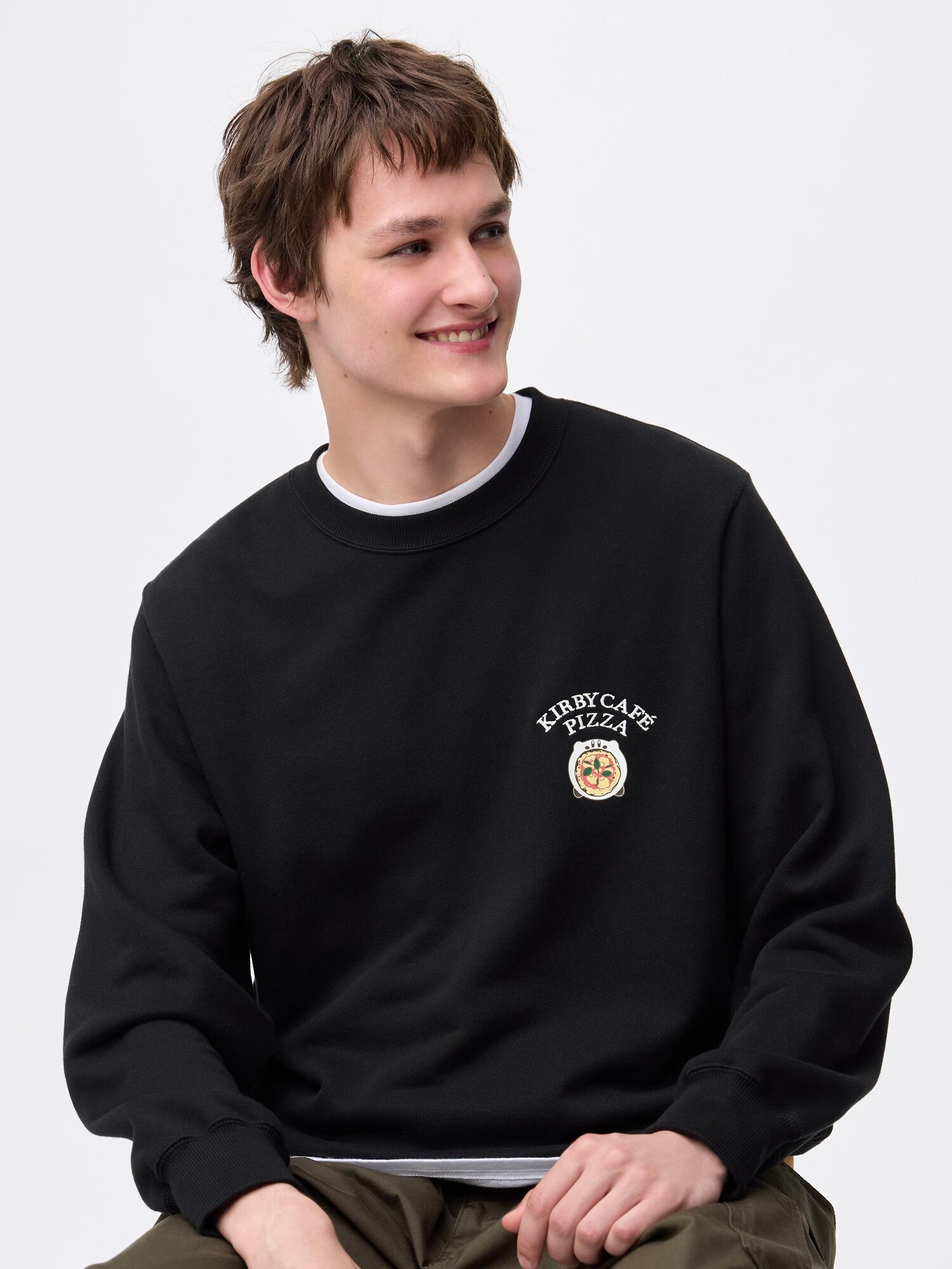logo embroidery sweatネイビー women's sweatshirt embroidered – Stylish, Cozy Layer for