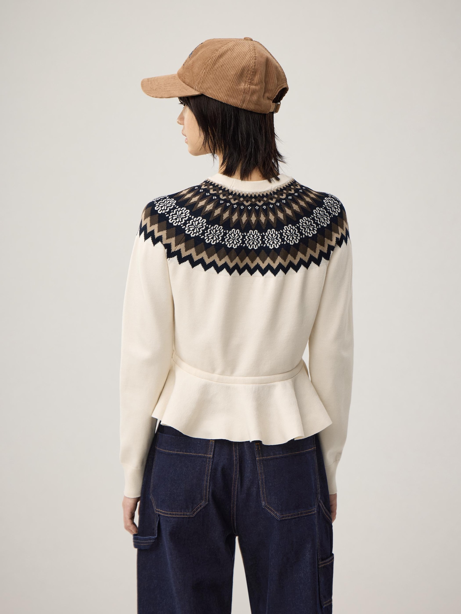 Peplum Knitted Pullover | by rokh | GU US