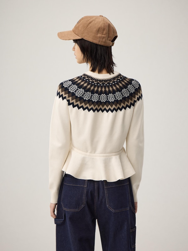 Peplum Knitted Pullover | by rokh