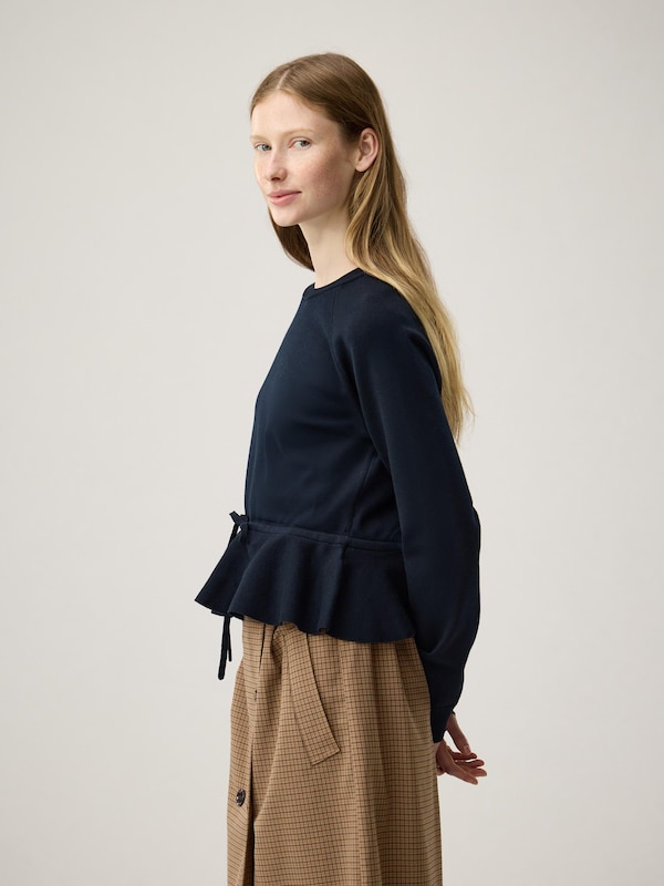 Peplum Knitted Pullover | by rokh