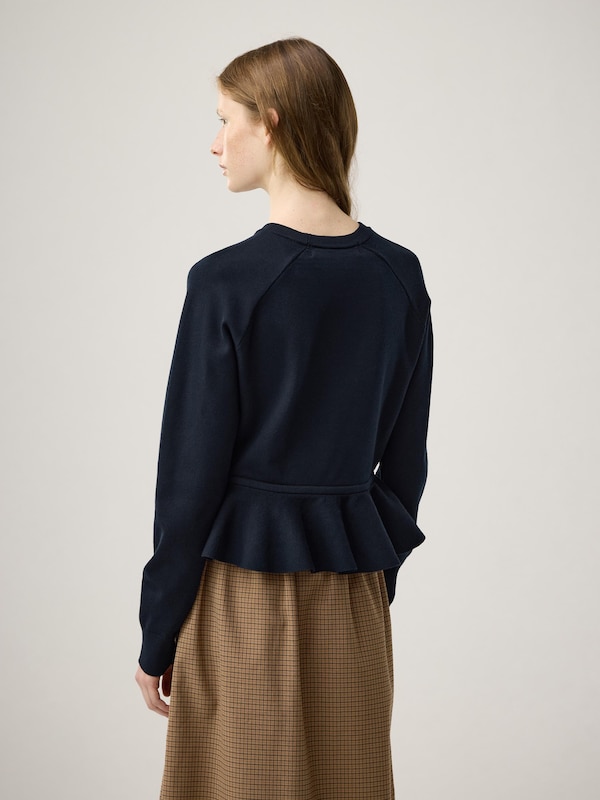 Peplum Knitted Pullover | by rokh