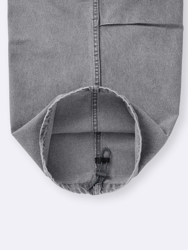 Denim Super Wide Cargo Pants