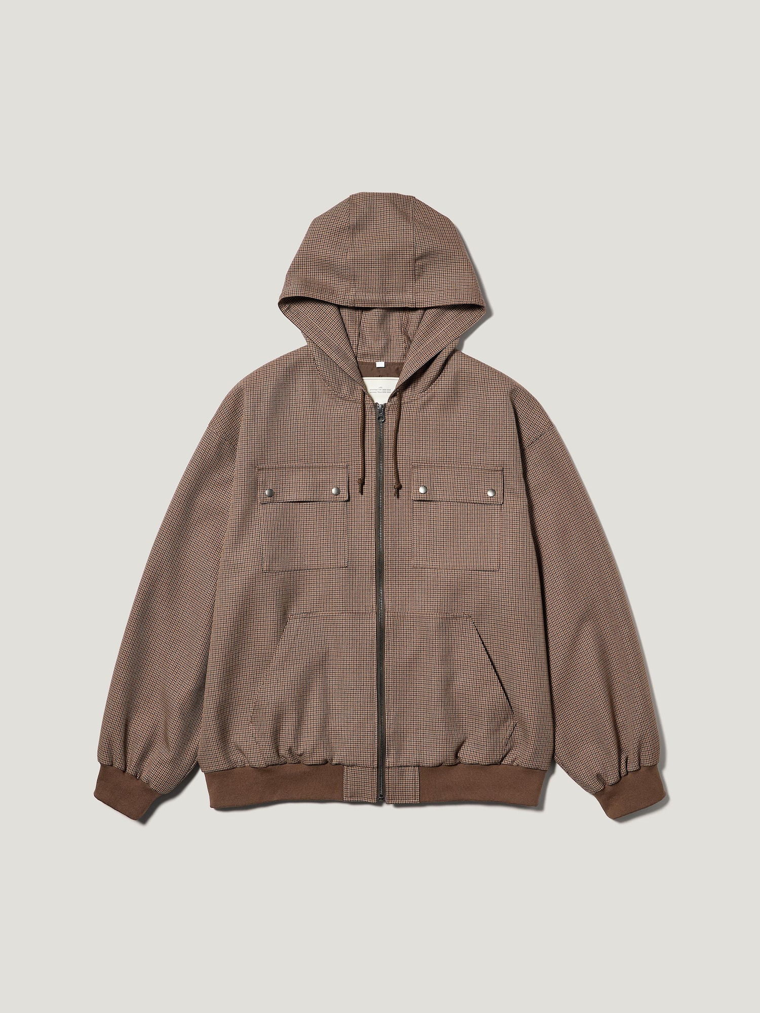 ジャケット・アウター \"CONTEMPORARY LONDON\" zip-up parka Hooded parka with zip black / gray for Men | Sandro Paris