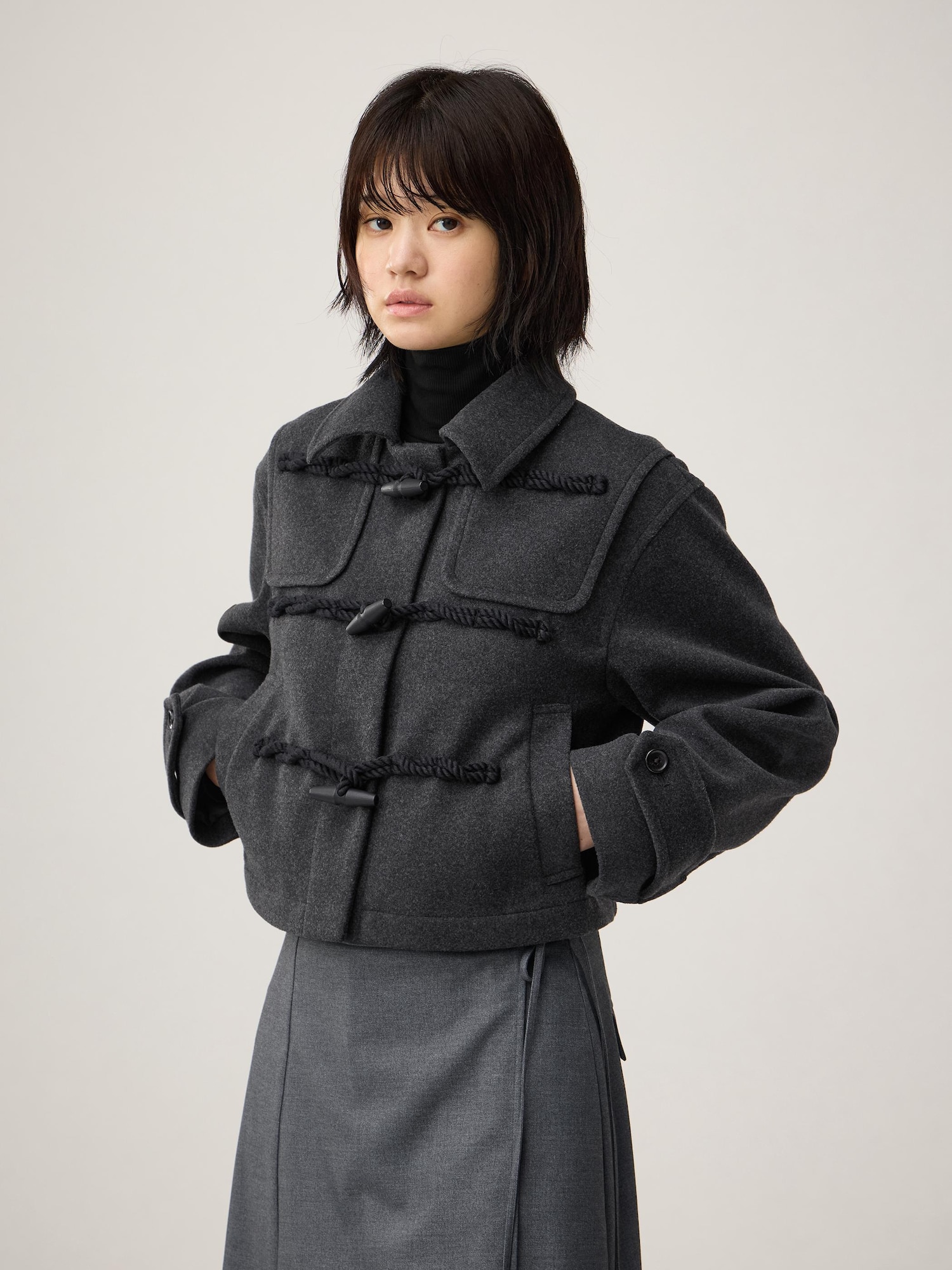 ジャケット・アウター OVERCOAT Speckled Wool Duffle Coat il_fullxfull.2658783593_5cha.jpg