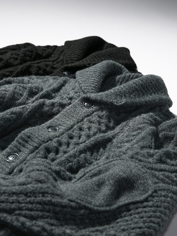 Cable Shawl Collar Cardigan | ENGINEERED GARMENTS