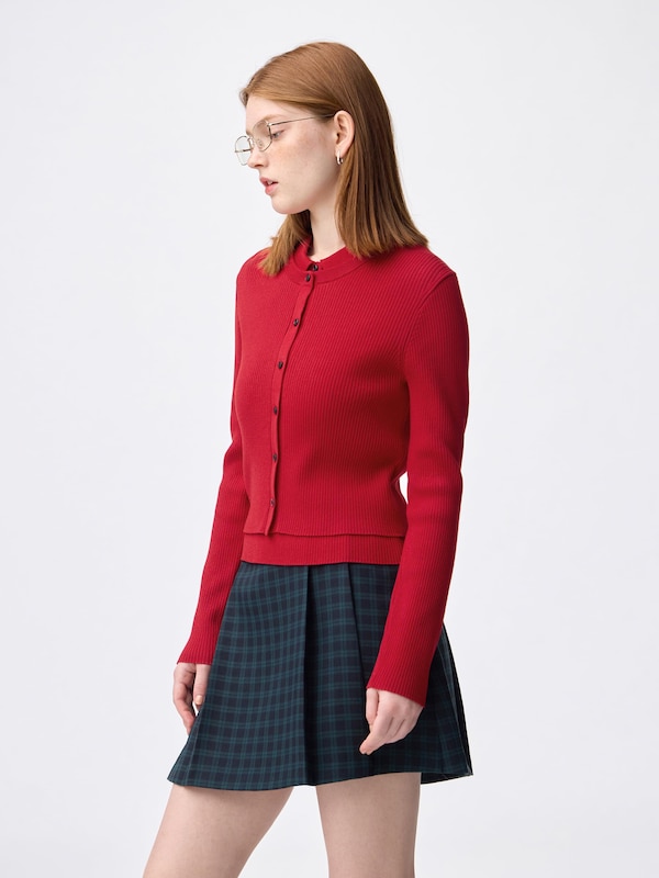 2 Piece Ribbed Knitted Polo Shirt | Sleeveless